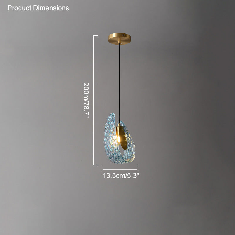 Diff Peacock Leaf Glass Chandelier-DF2213