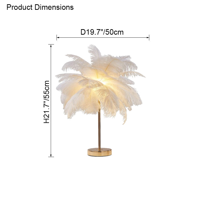 Diff Tree Feather Table Lamp-DF8037
