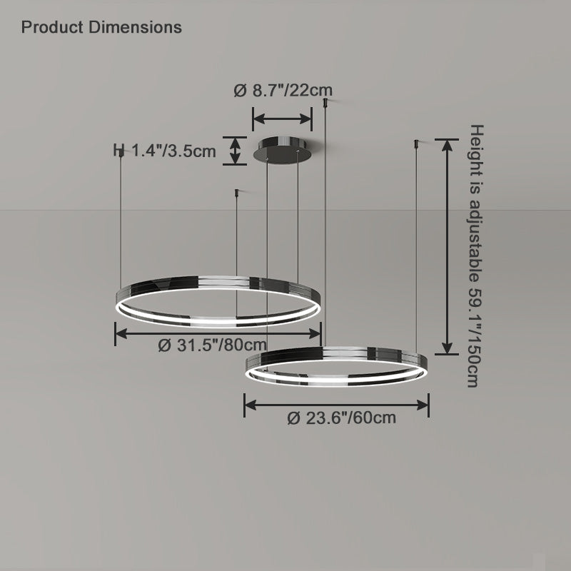 Diff Circular Led Chandelier-DF2296