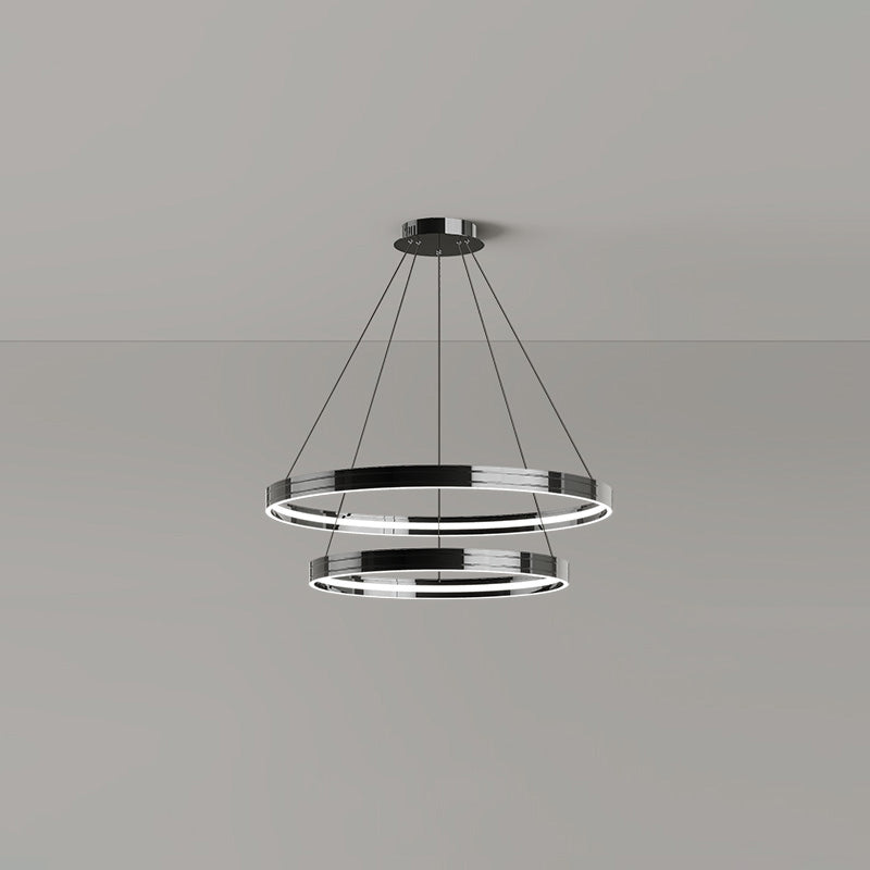 Diff Black Circular Led Chandelier-DF2297
