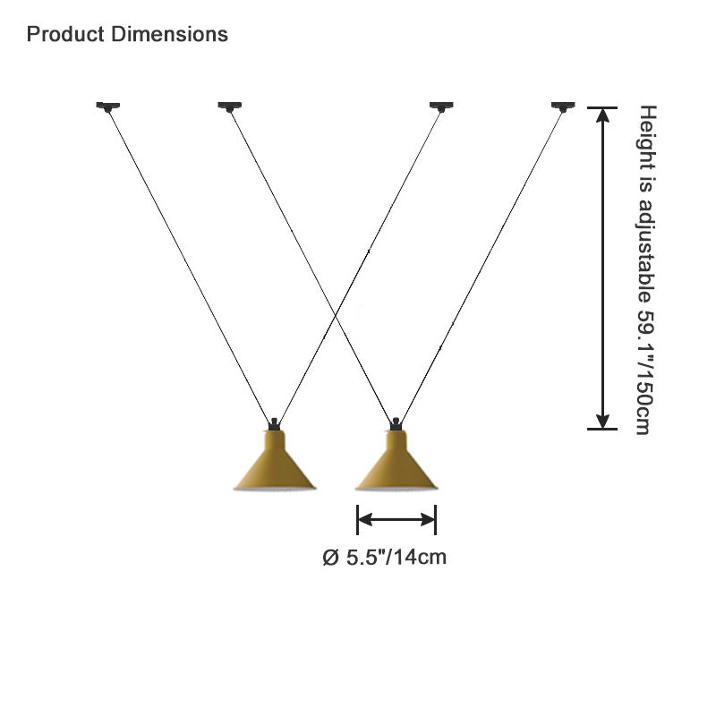 Diff Small Cone Pendant Light-DF2298