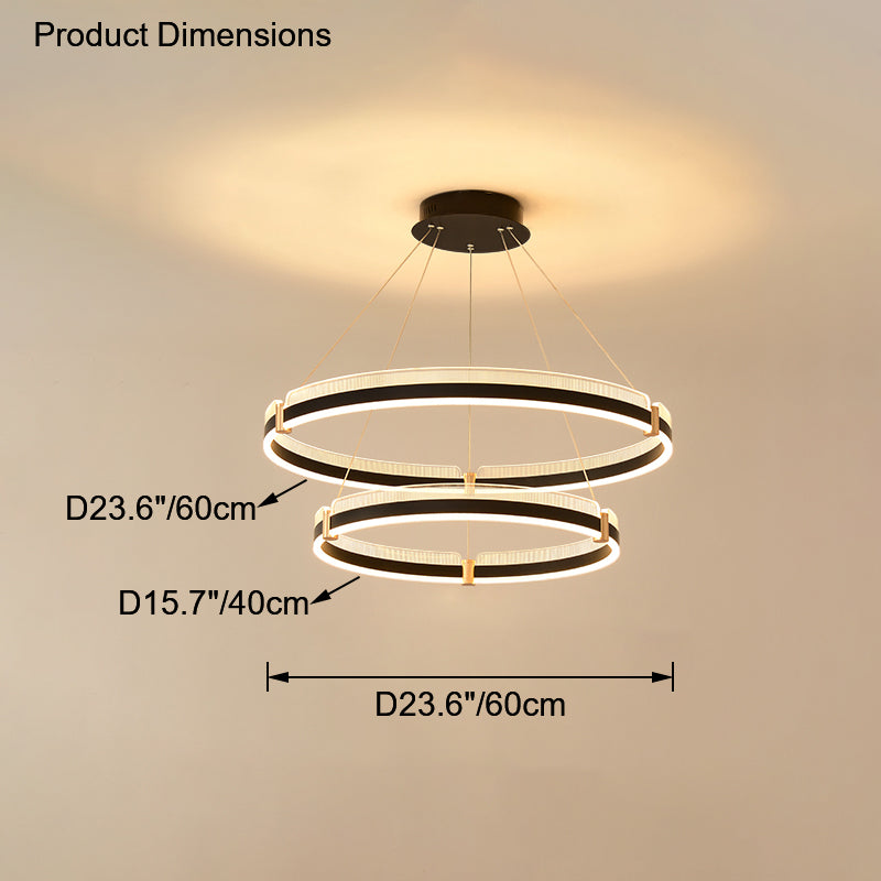 Diff Tiered Circular Led Chandelier-DF2276