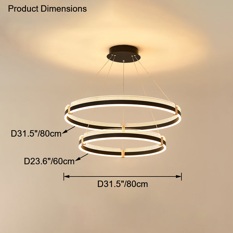 Diff Tiered Circular Led Chandelier-DF2276