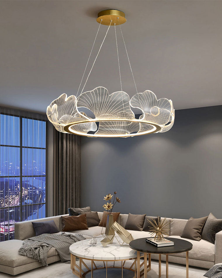 Diff Acrylic Ginkgo Leaf Chandelier - DF2000
