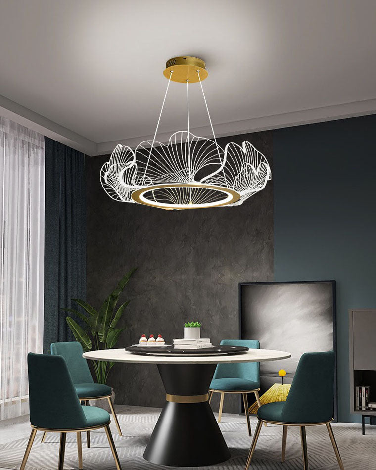 Diff Acrylic Ginkgo Leaf Chandelier - DF2000