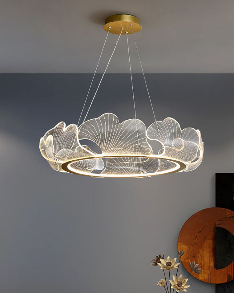 Diff Acrylic Ginkgo Leaf Chandelier - DF2000