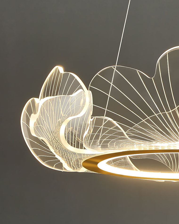 Diff Acrylic Ginkgo Leaf Chandelier - DF2000