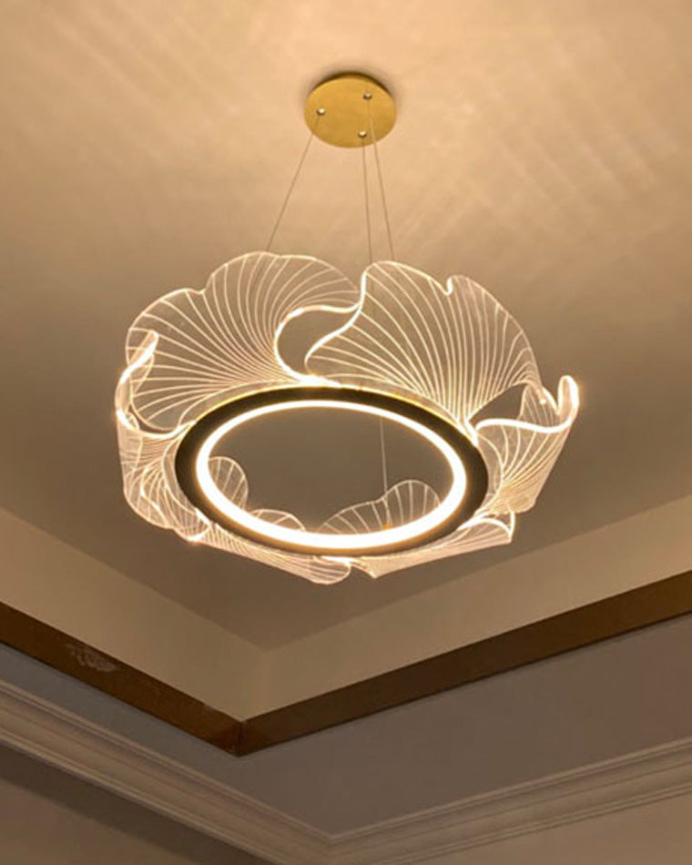 Diff Acrylic Ginkgo Leaf Chandelier - DF2000