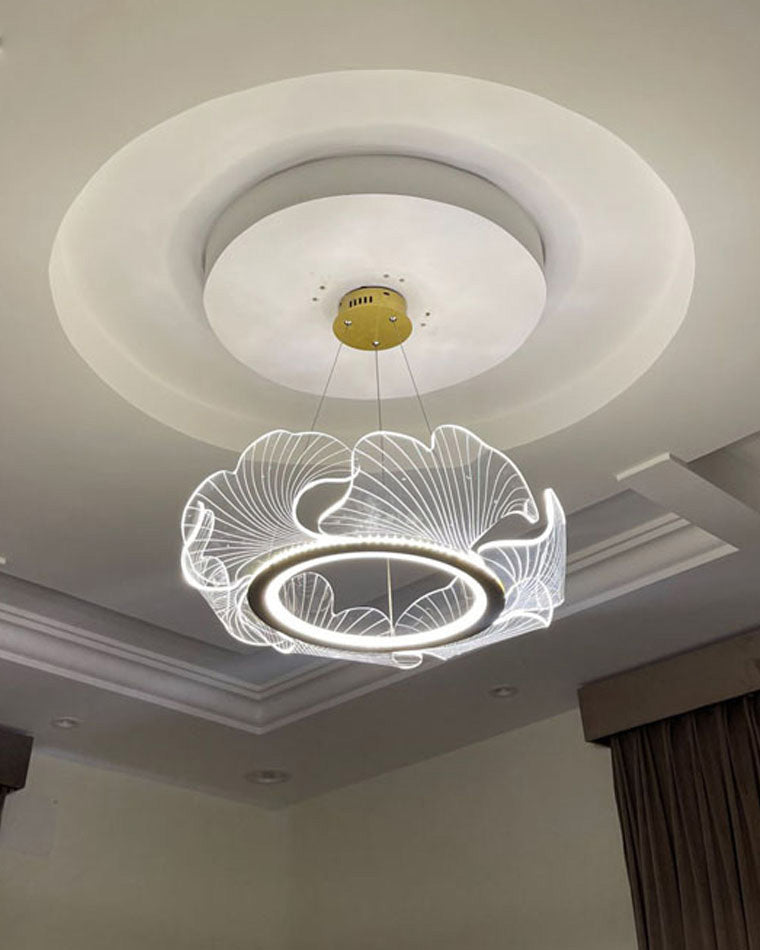 Diff Acrylic Ginkgo Leaf Chandelier - DF2000
