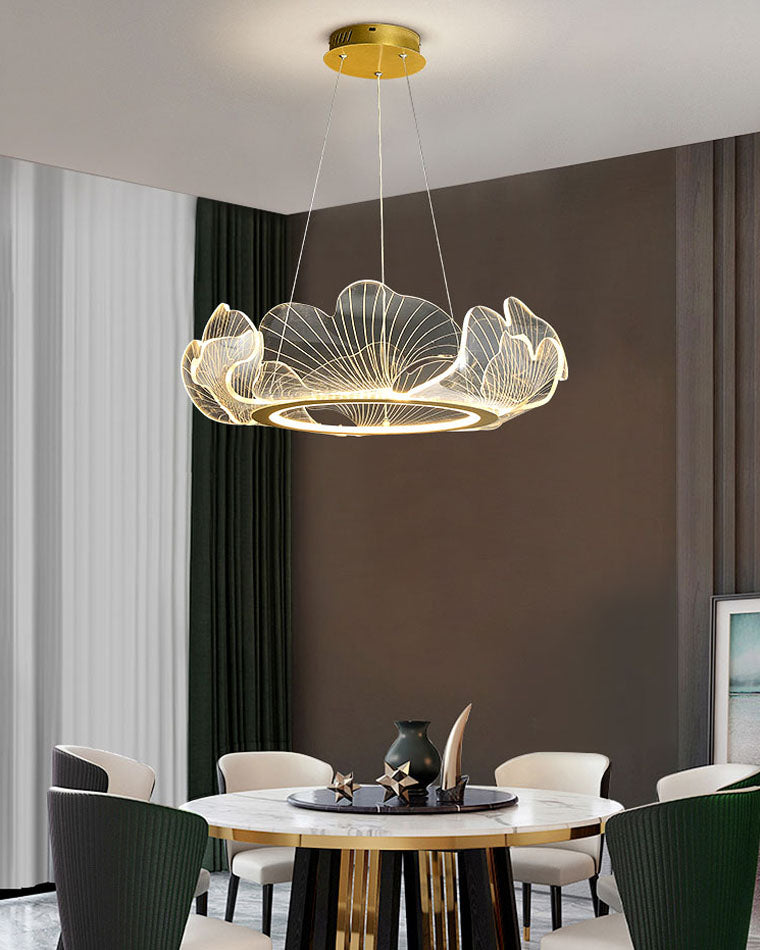 Diff Acrylic Ginkgo Leaf Chandelier - DF2000