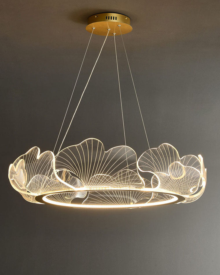 Diff Acrylic Ginkgo Leaf Chandelier - DF2000