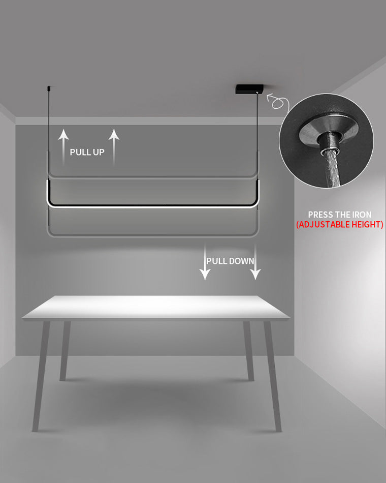 Diff Tube Linear Pendant Light-DF2001