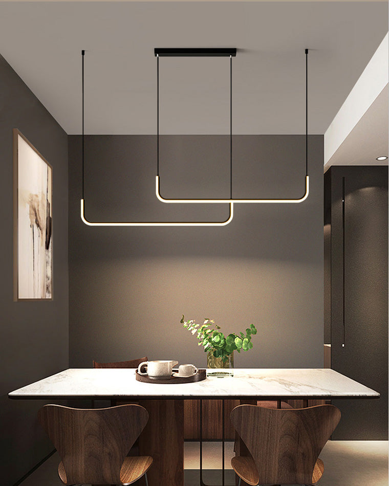 Diff Tube Linear Pendant Light-DF2001
