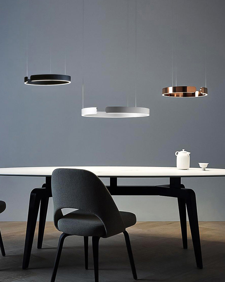 Diff Black/Gold Ring Led Chandelier-DF2009