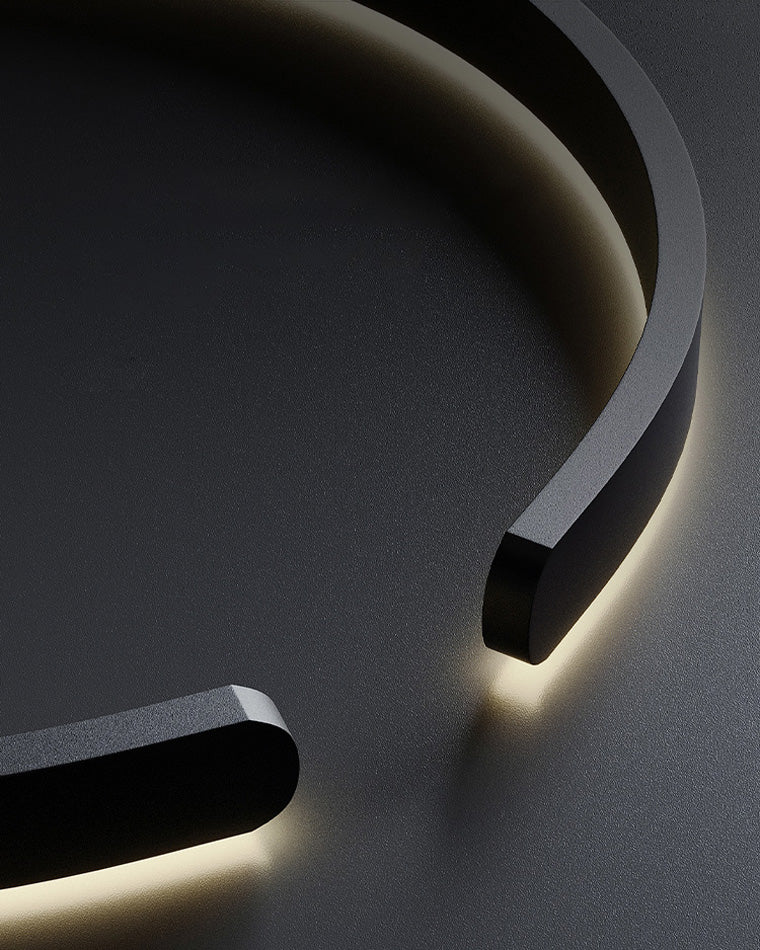 Diff Black/Gold Ring Led Chandelier-DF2009