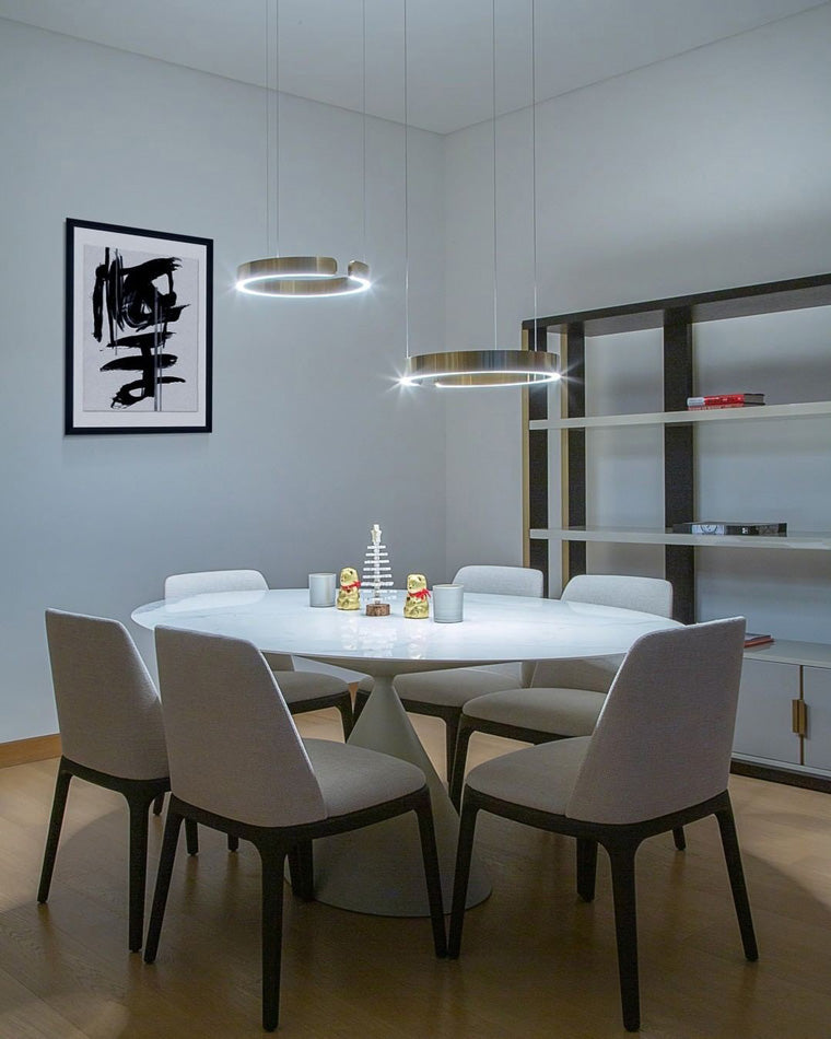 Diff Black/Gold Ring Led Chandelier-DF2009