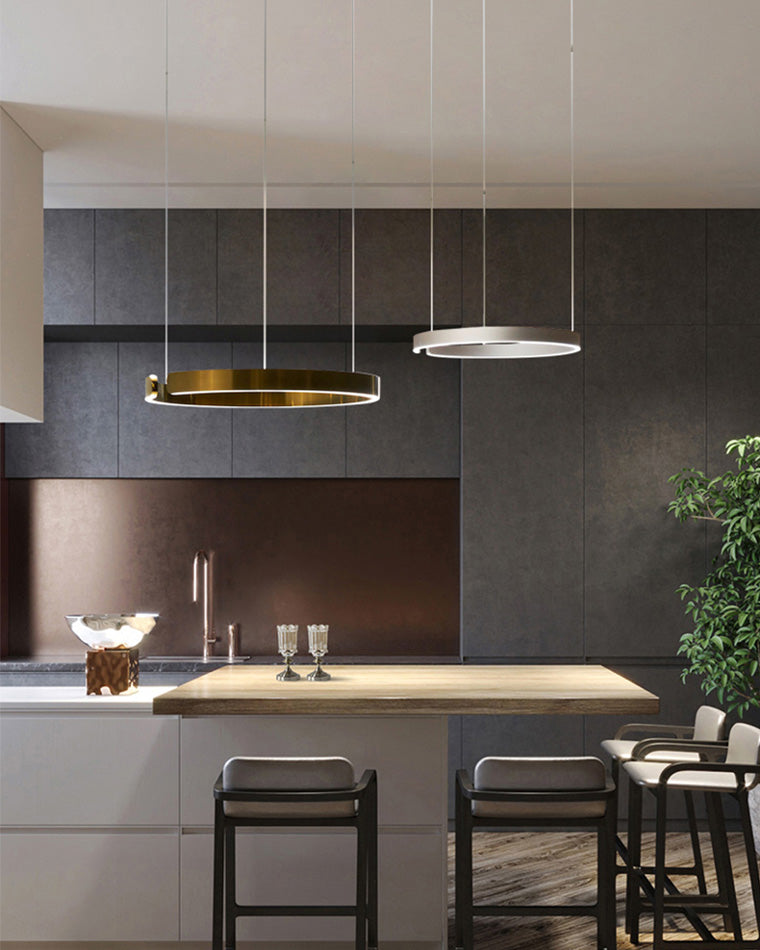 Diff Black/Gold Ring Led Chandelier-DF2009