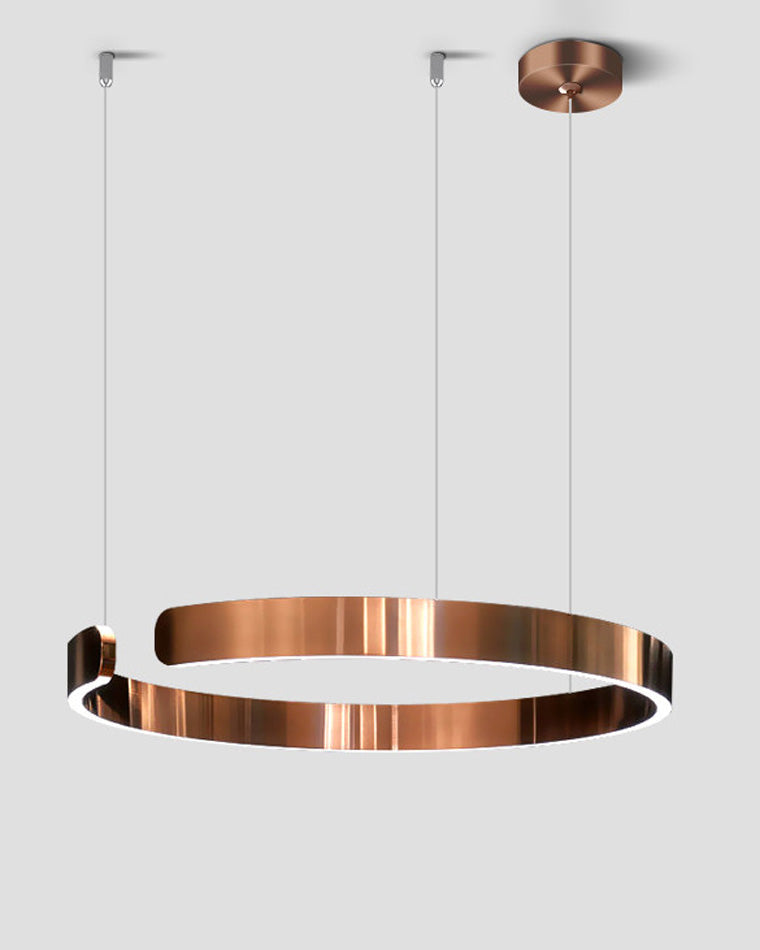 Diff Black/Gold Ring Led Chandelier-DF2009