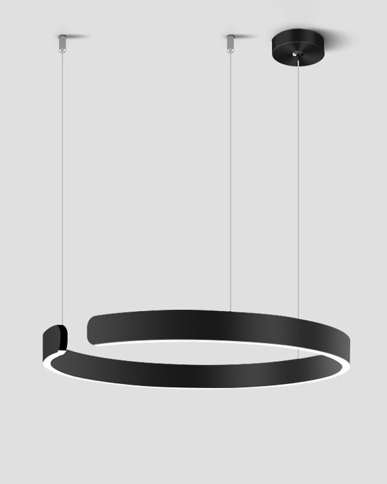 Diff Black/Gold Ring Led Chandelier-DF2009