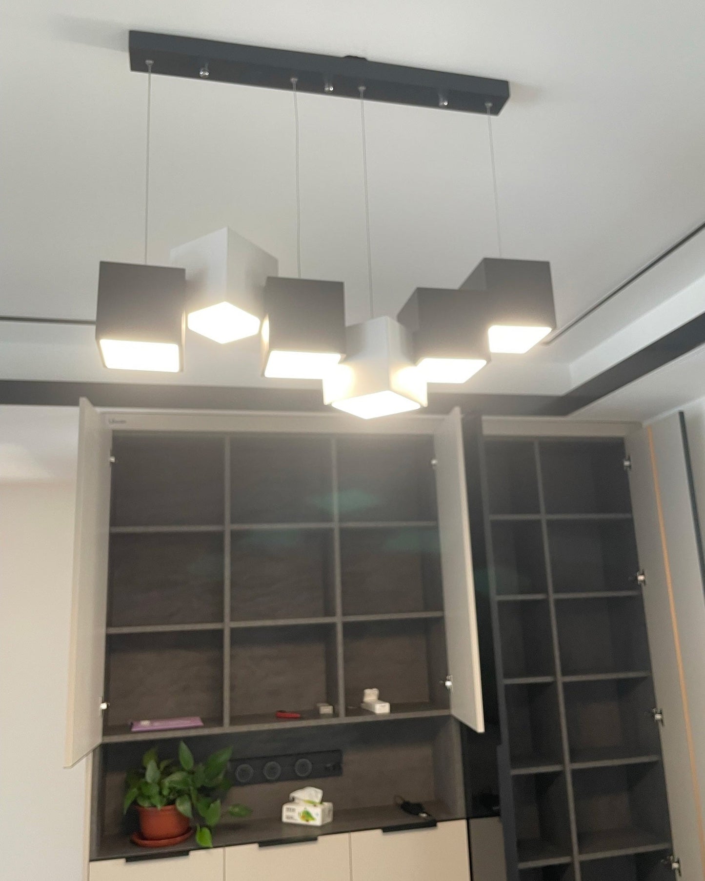 Diff Cube Linear Pendant Light-DF2013