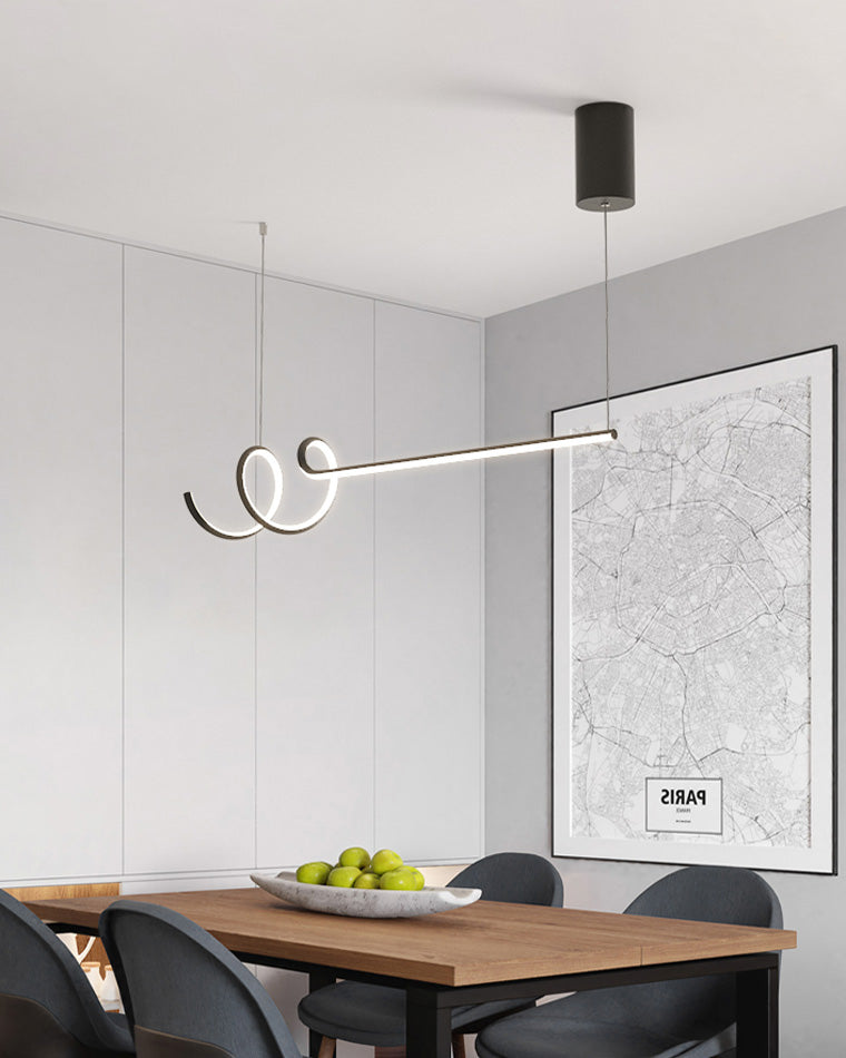 Diff Spiral Linear Pendant Light-DF2021