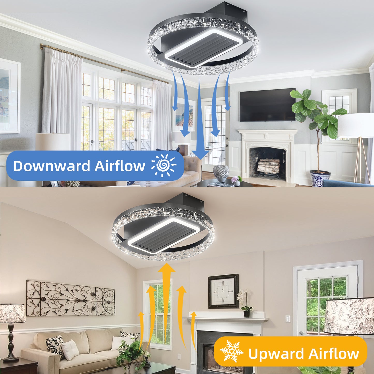 20inch Modern Leafless Ceiling Fan -DG1011