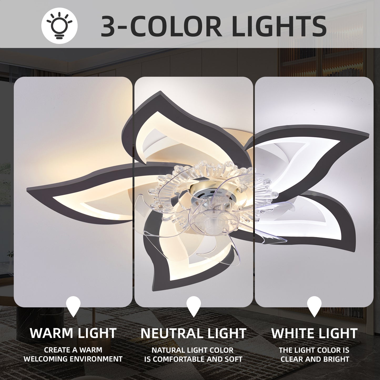 27In Ceiling Fan with Lights -DG1020