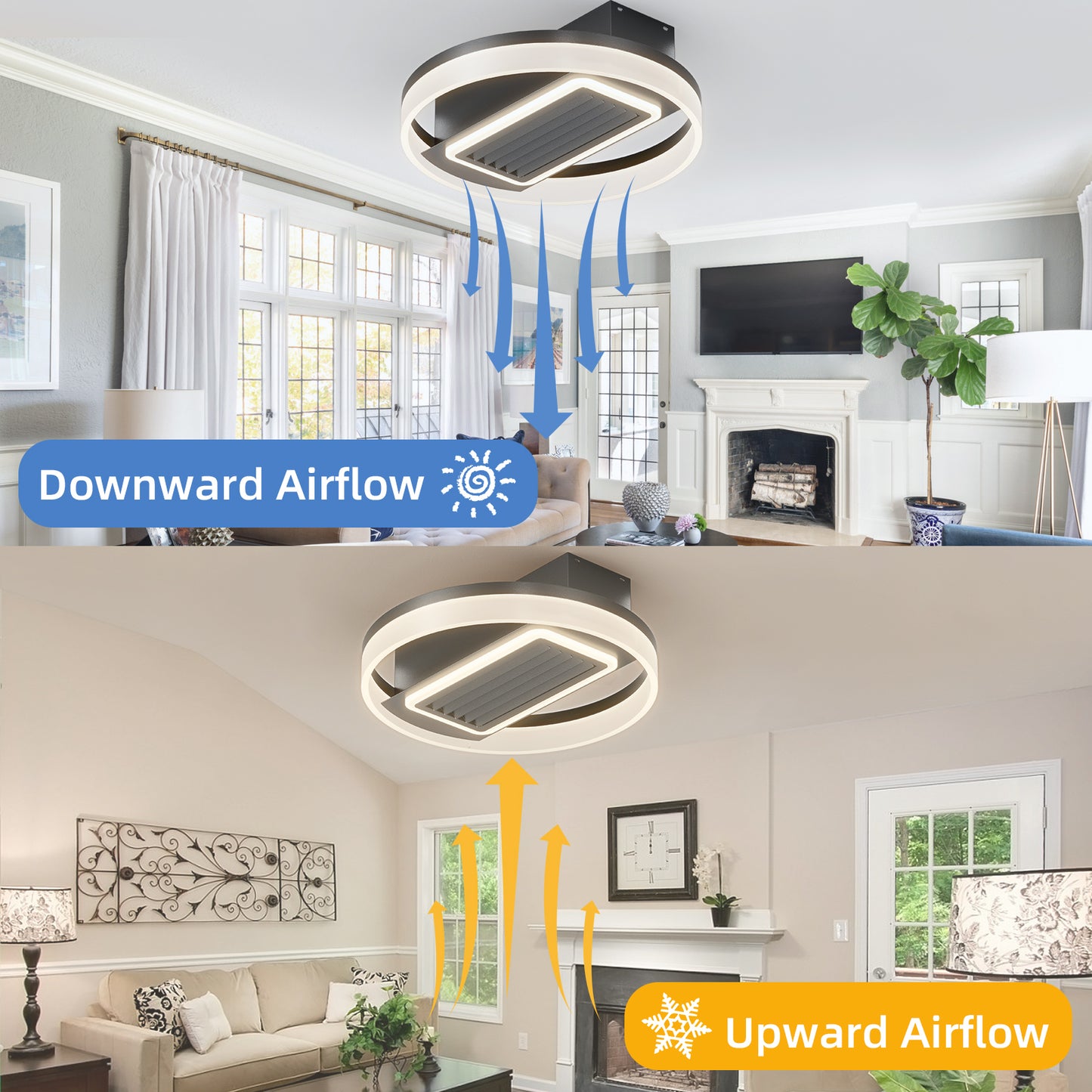 20inch Modern Leafless Ceiling Fan -DG1010