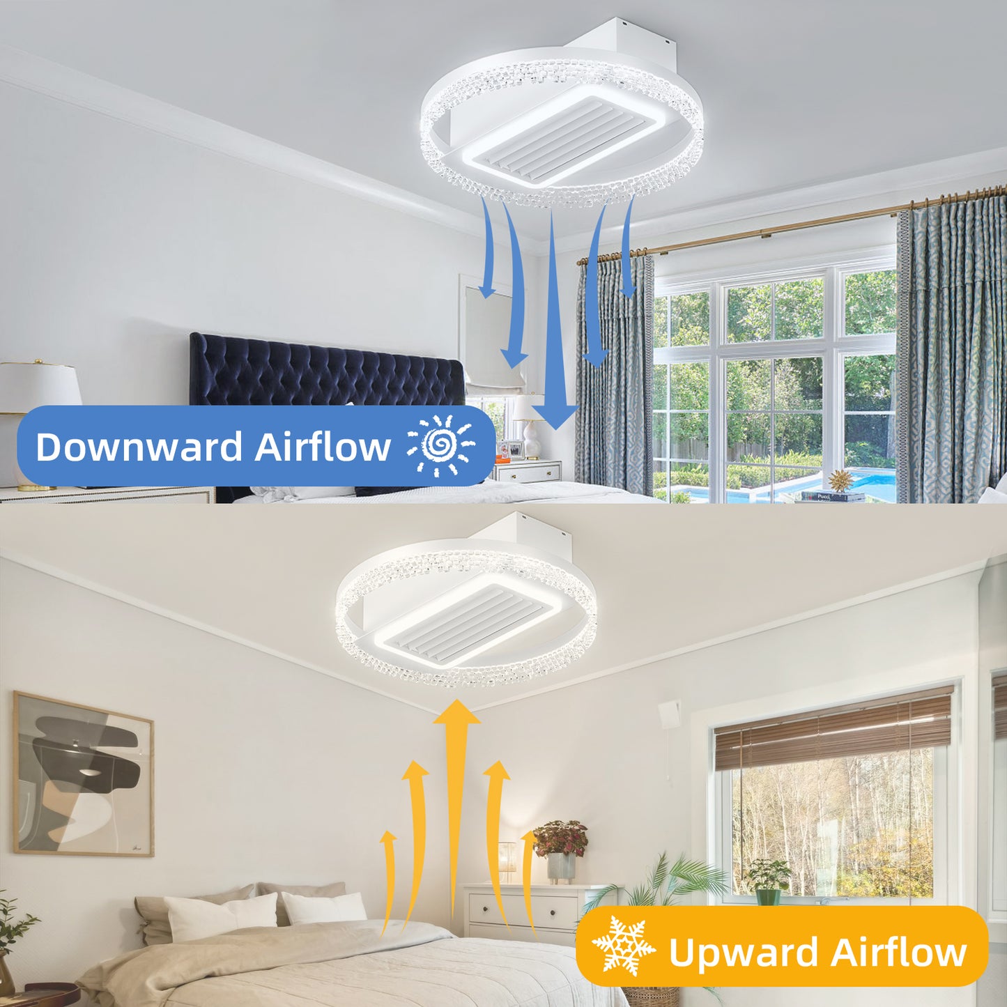 20inch Modern Leafless Ceiling Fan -DG1012