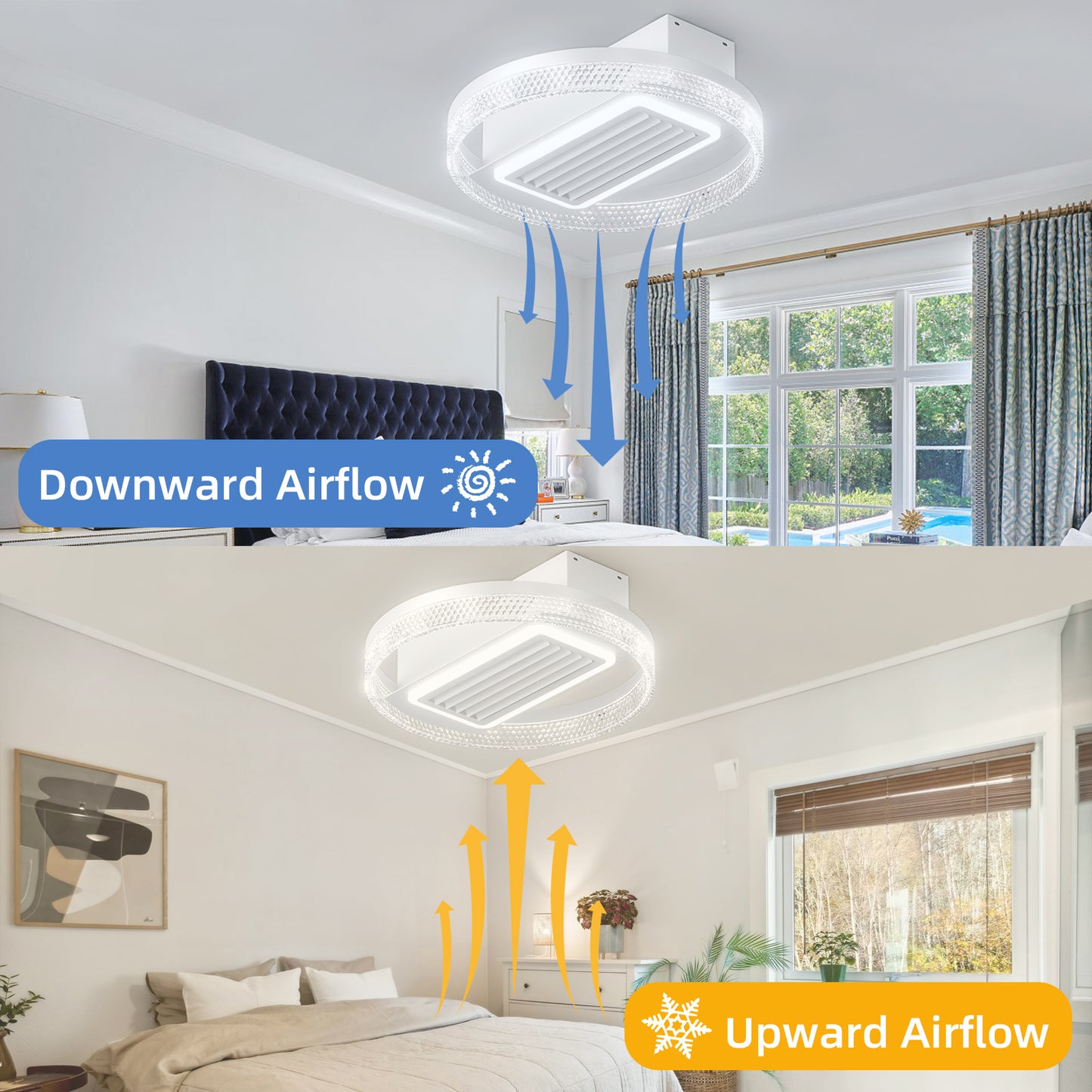 20inch Modern Leafless Ceiling Fan -DG1014