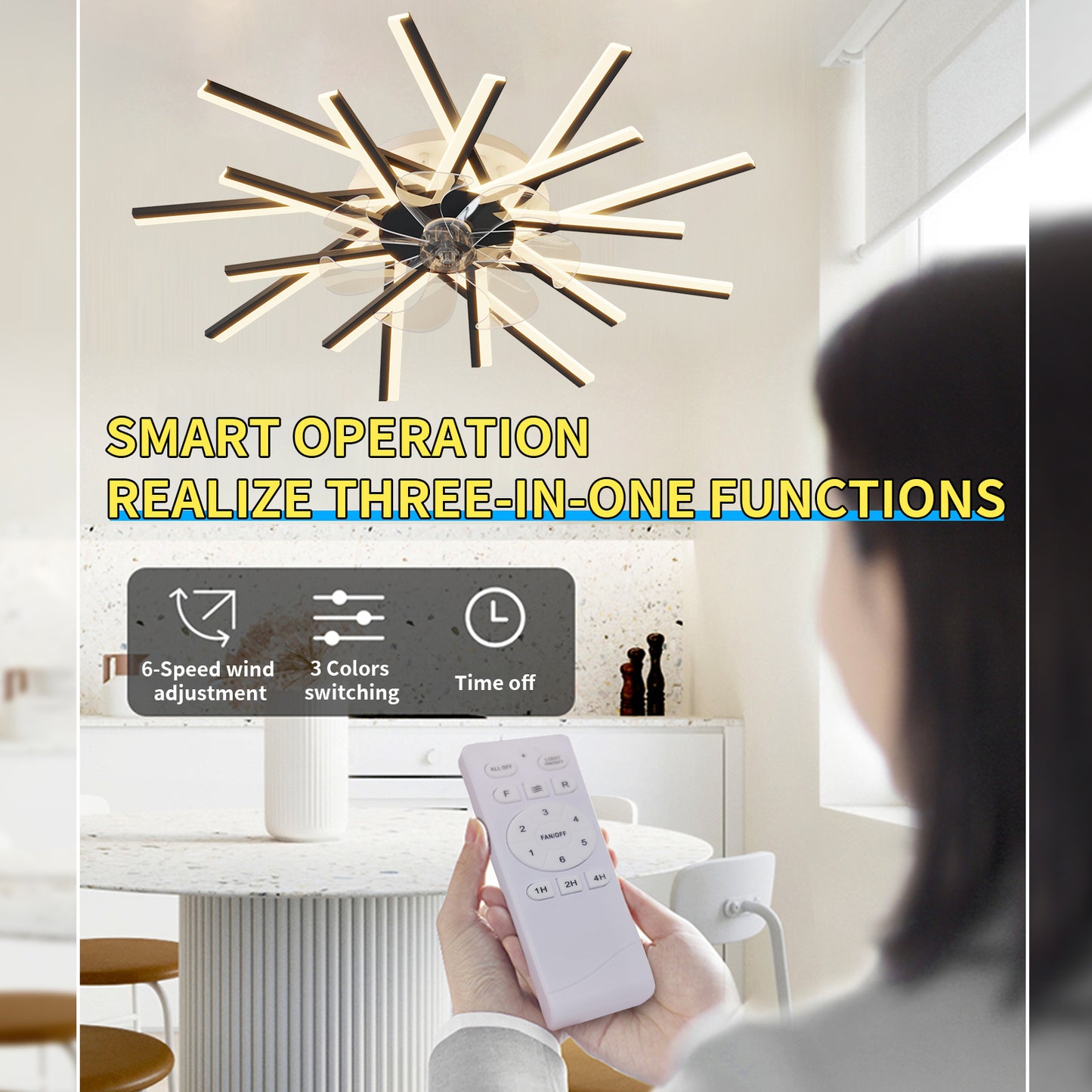 36In Ceiling Fan with Lights -DG1023