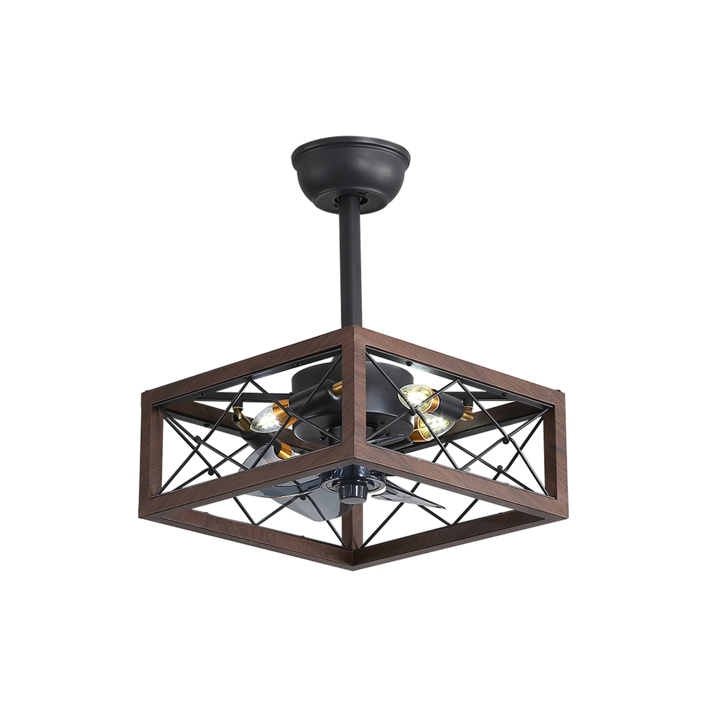 18inch Caged Ceiling Fan with Lights-DG1005