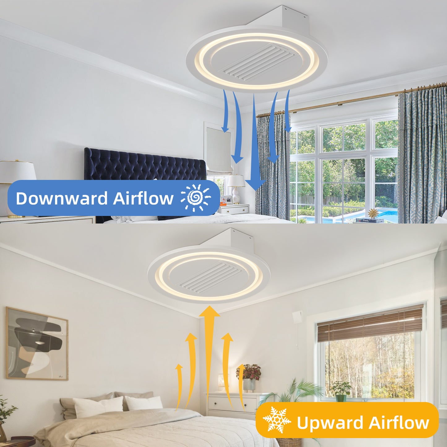 22inch Modern Leafless Ceiling Fan -DG1016