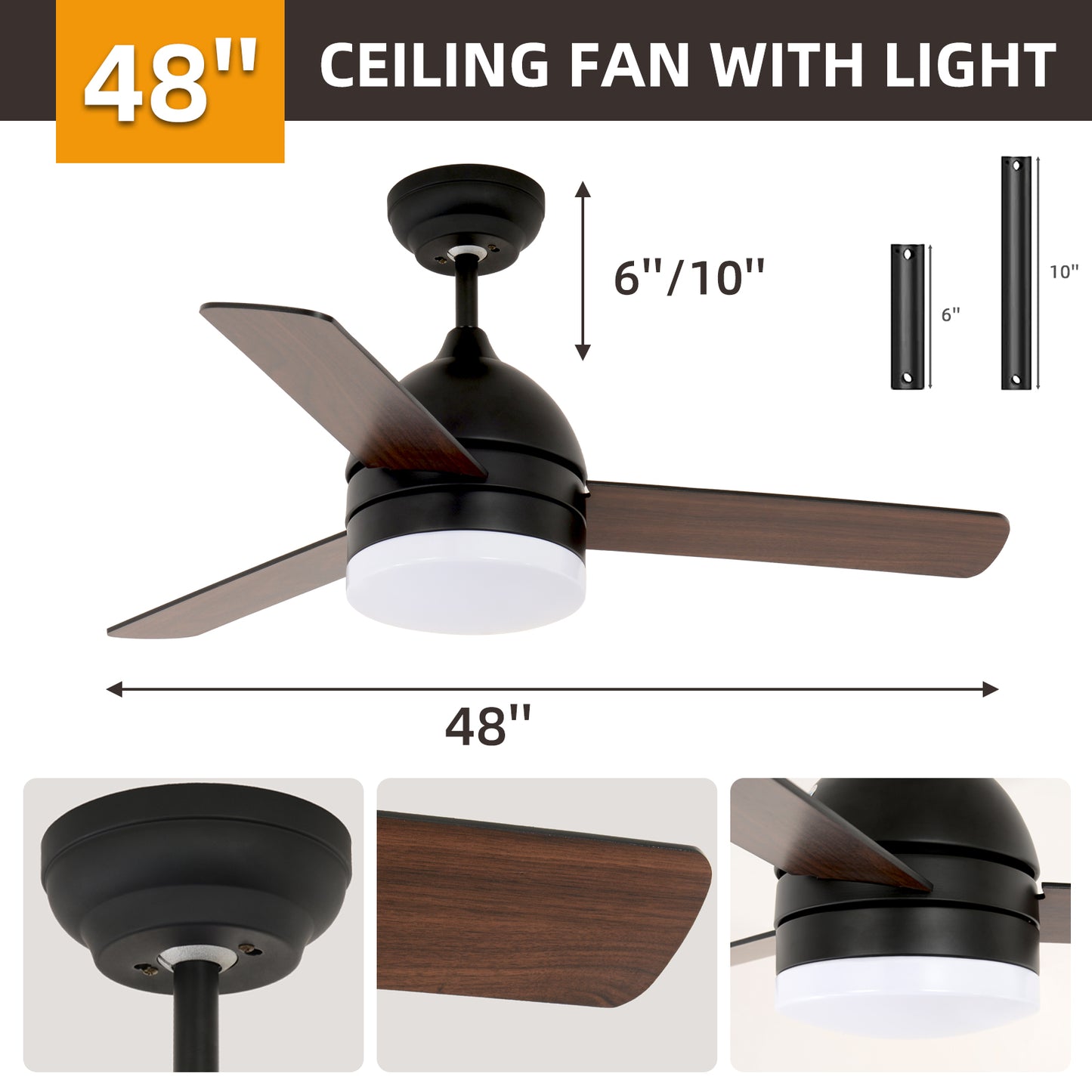 48-inch Minimalist Straight Blade Fan-DG1026