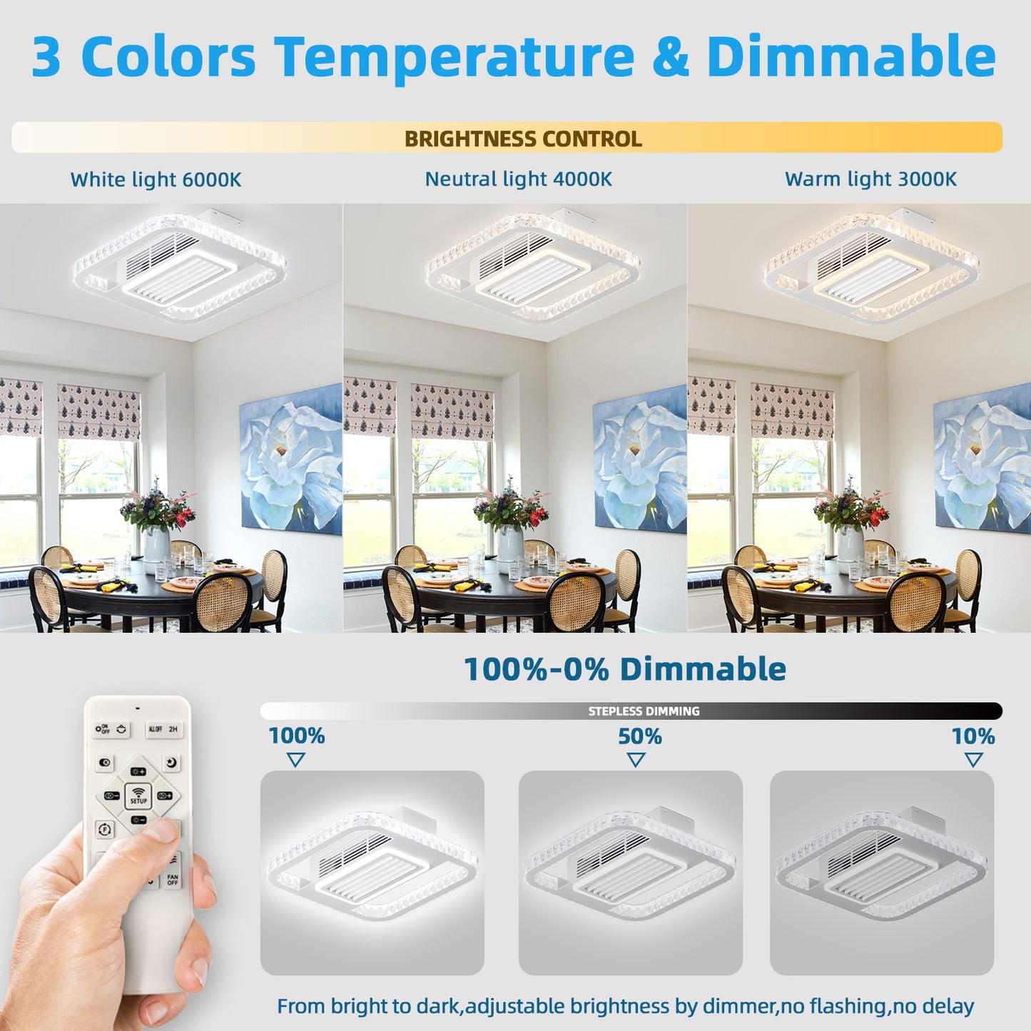 21inch Modern Leafless Ceiling Fan -DG1015