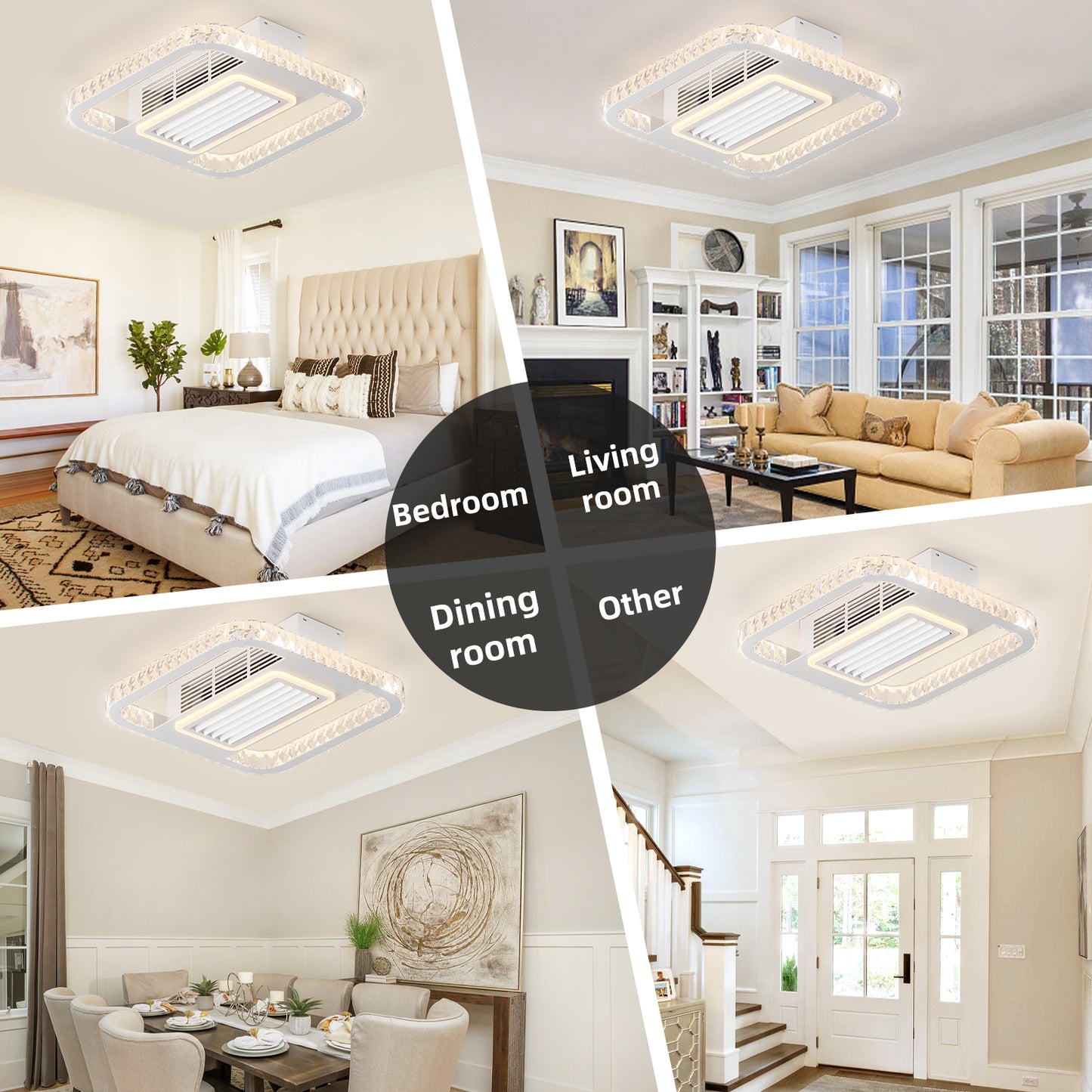 21inch Modern Leafless Ceiling Fan -DG1015