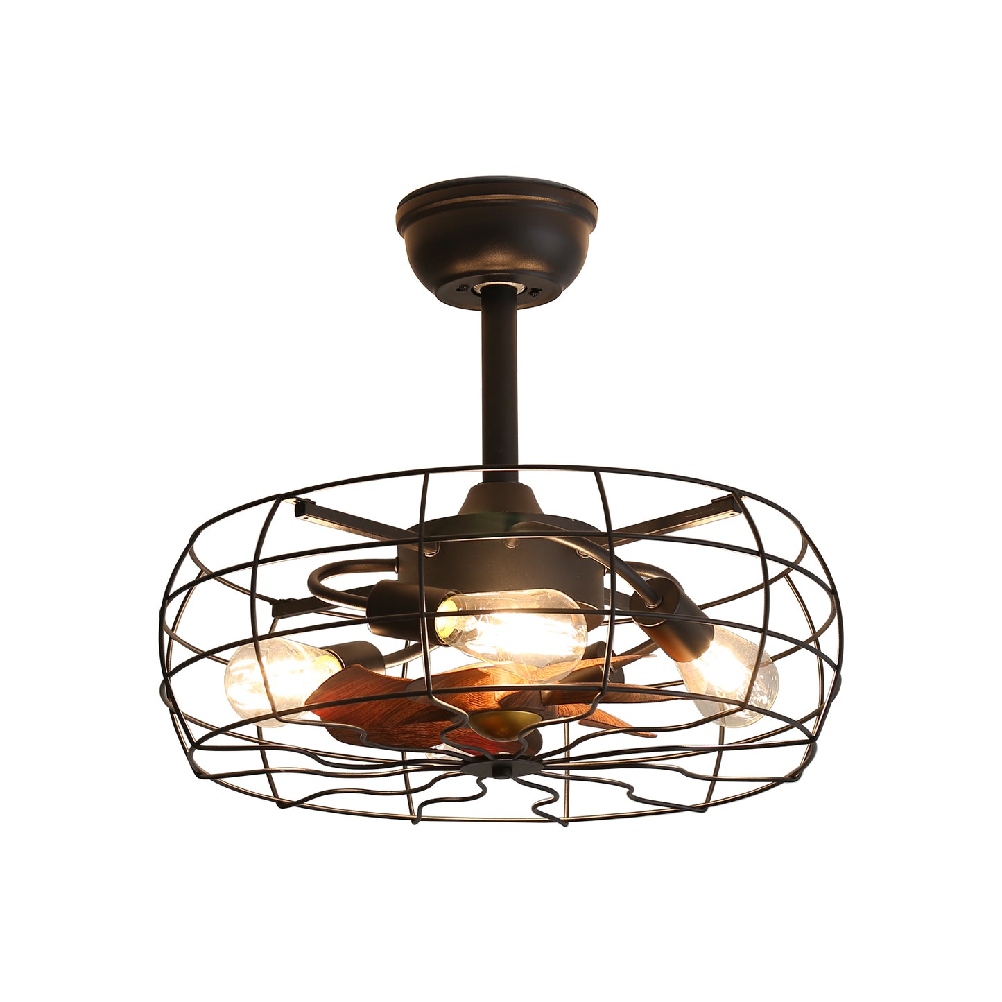 19inch Cage Retro Reiling Fan with Lights-DG1006