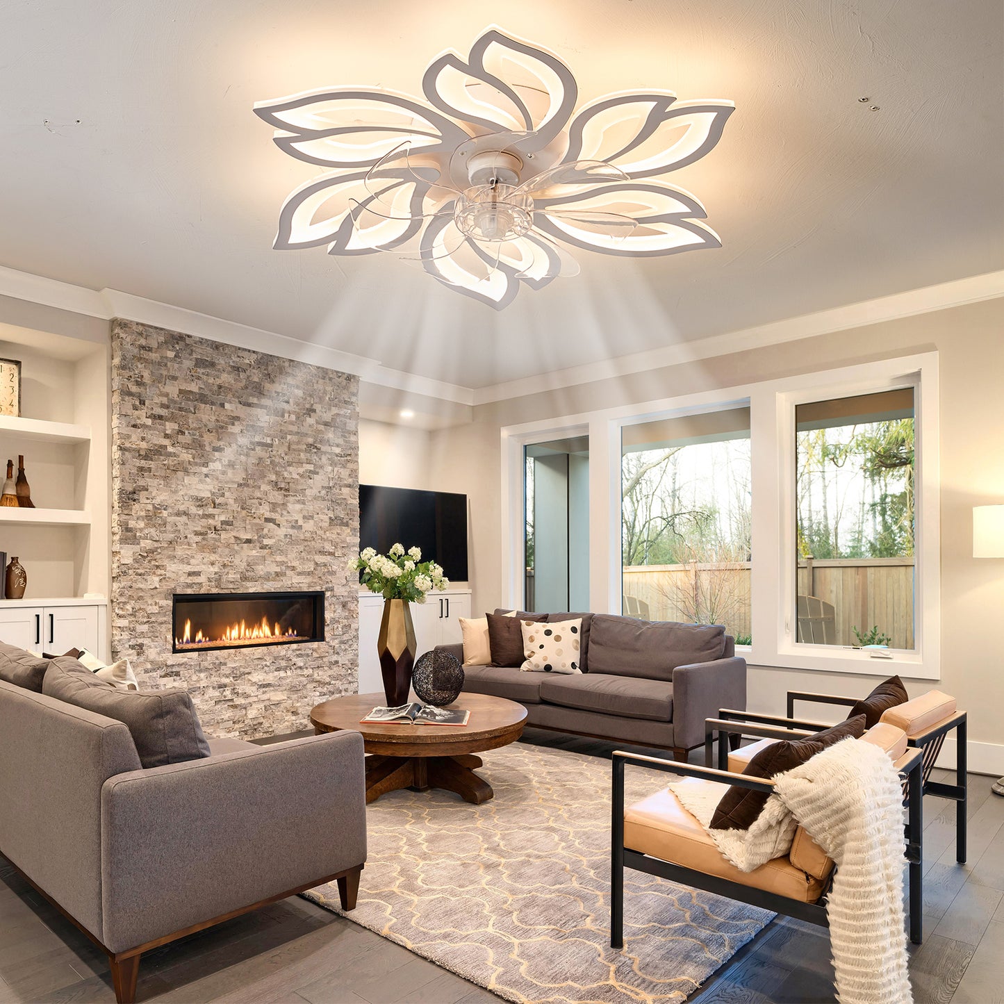25.5In Ceiling Fan with Lights -DG1018