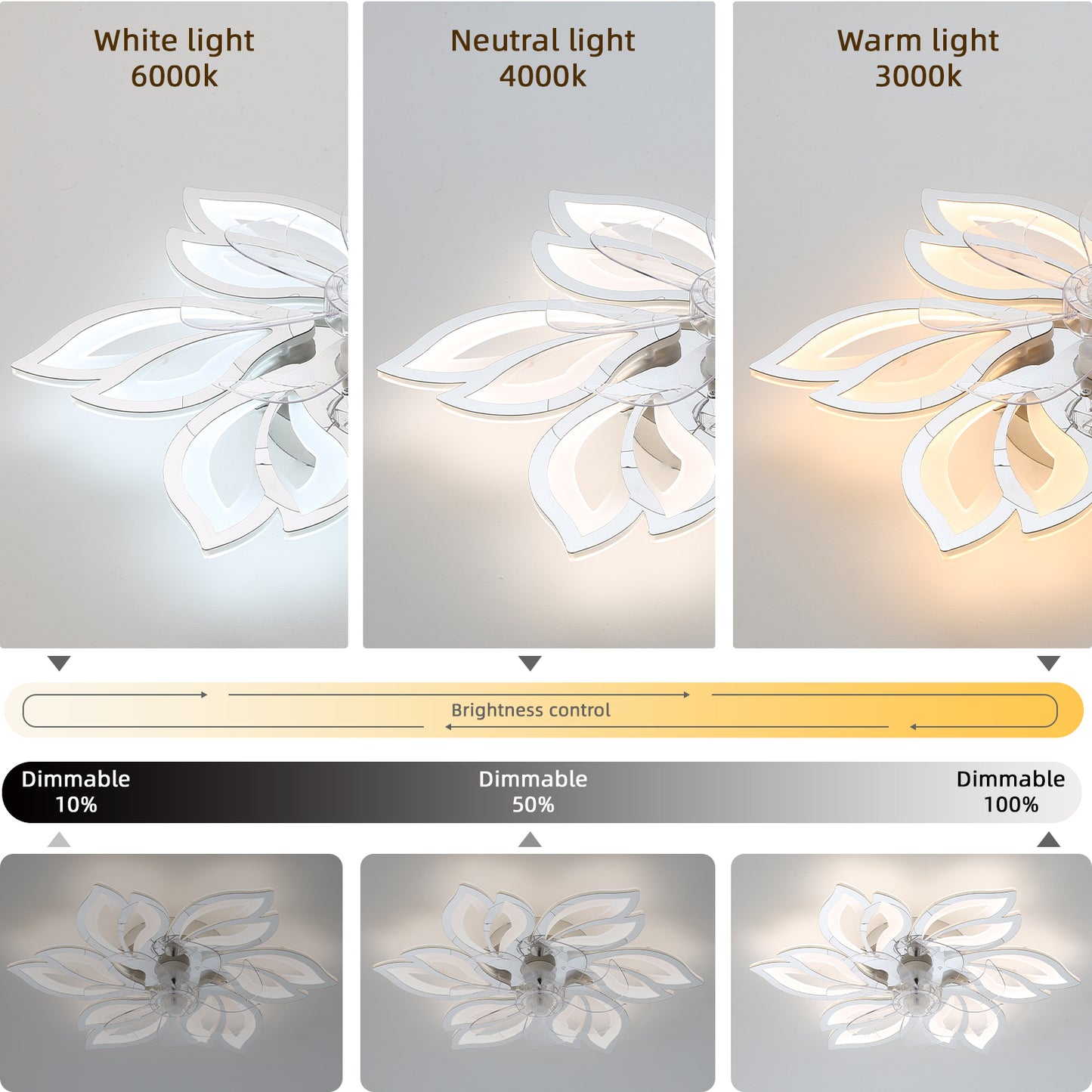 25.5In Ceiling Fan with Lights -DG1019