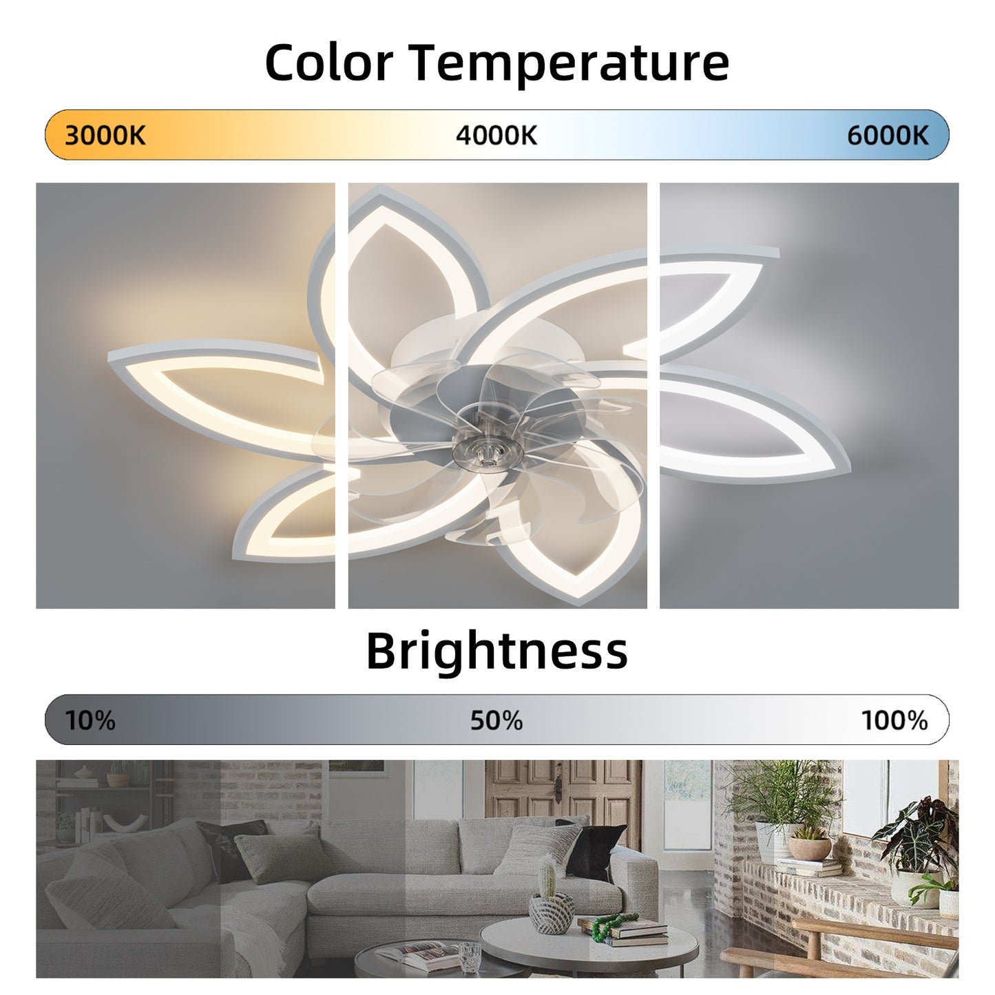 30.7In Ceiling Fan with Lights -DG1022