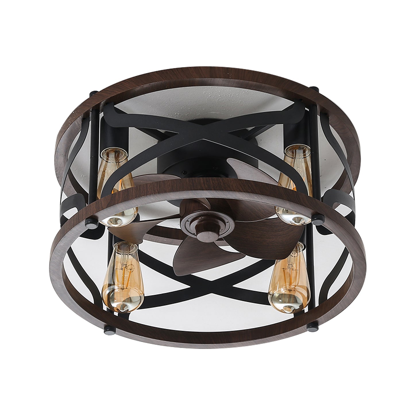 18inch Caged Ceiling Fan with Lights-DG1003