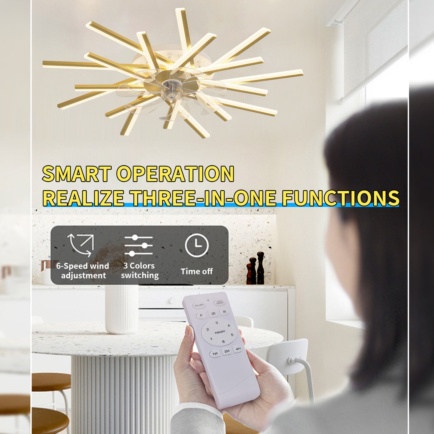 36In Ceiling Fan with Lights -DG1024