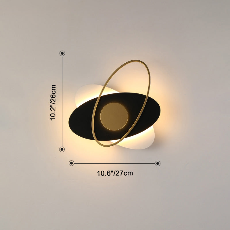 Diff Frosted Glass Oval Accent Wall Sconce-DF6064