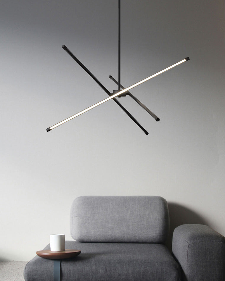 Diff 3 Light Rods LED Chandelier-DF2024