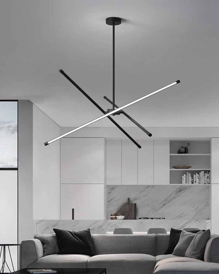 Diff 3 Light Rods LED Chandelier-DF2024