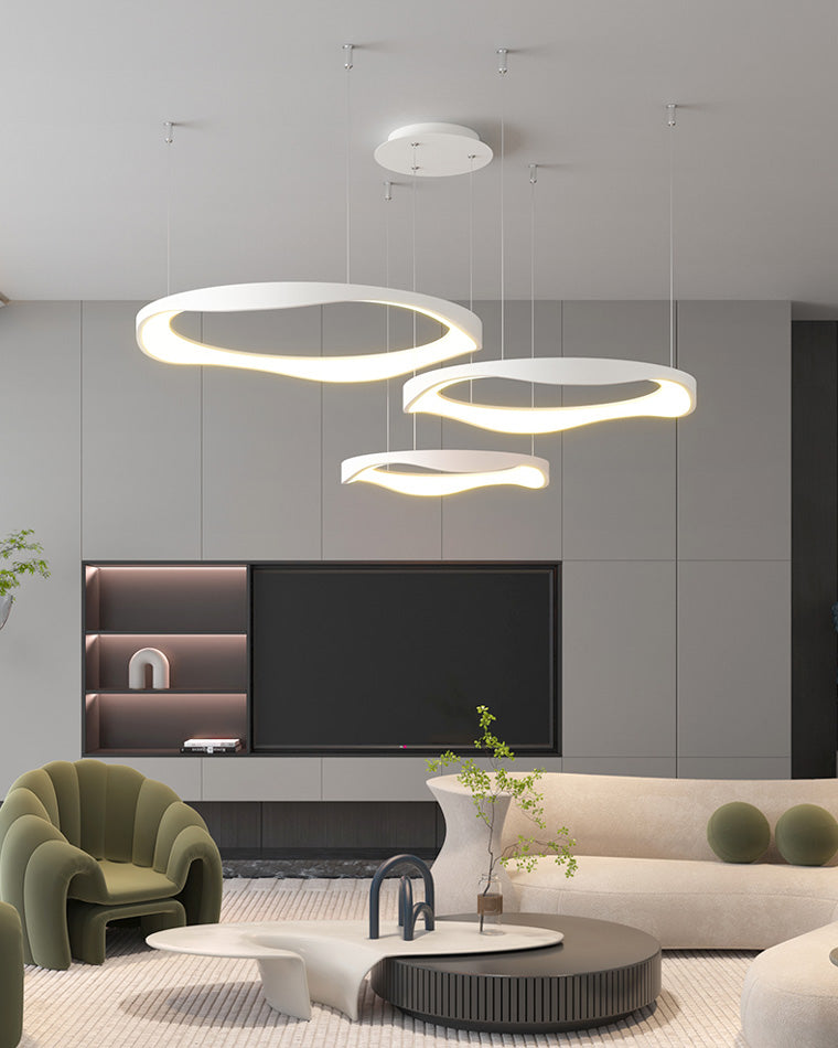 Diff Wavy Circular Led Chandelier-DF2028