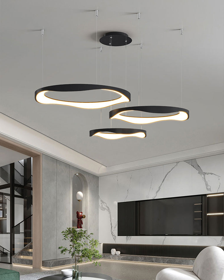 Diff Wavy Circular Led Chandelier-DF2028