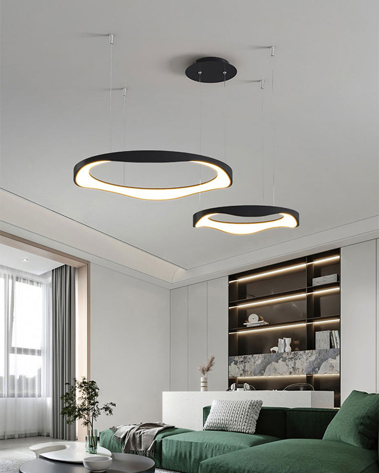 Diff Wavy Circular Led Chandelier-DF2028