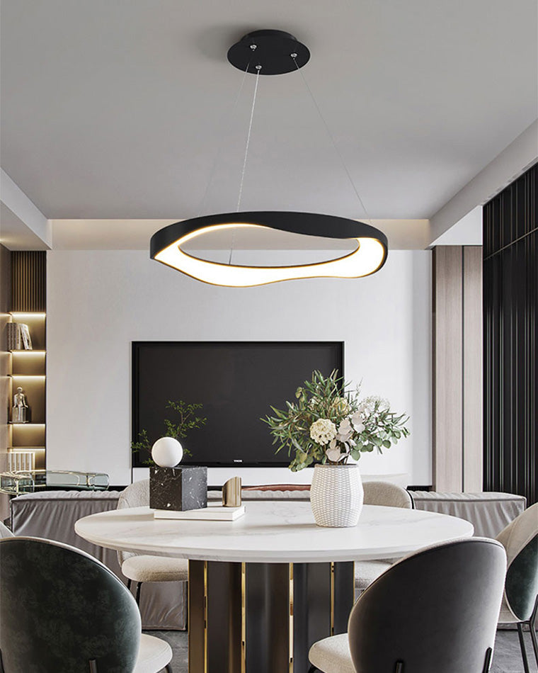 Diff Wavy Circular Led Chandelier-DF2028
