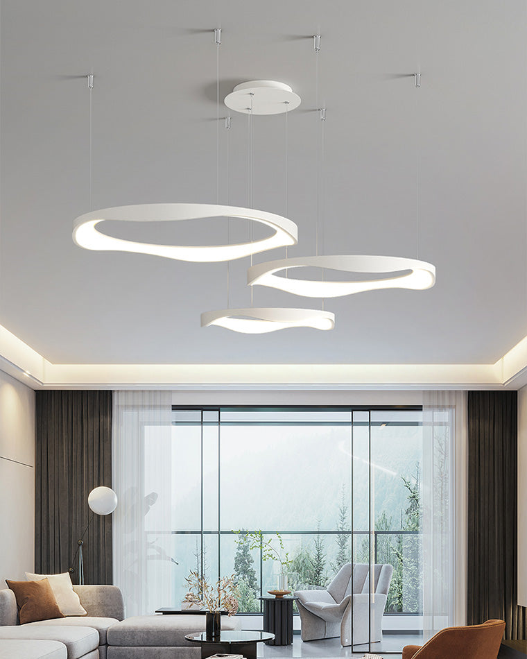 Diff Wavy Circular Led Chandelier-DF2028
